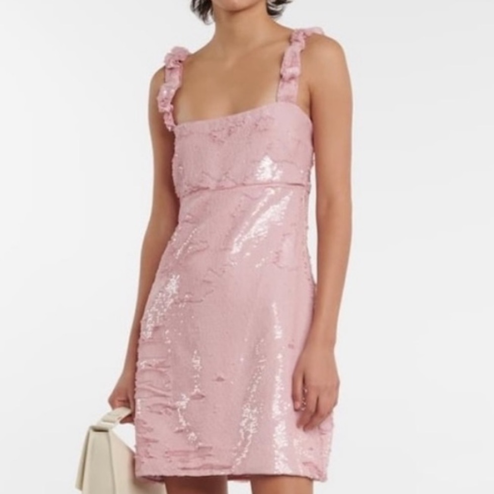 Ganni Pink Sequin Mini Dress 38 / 8